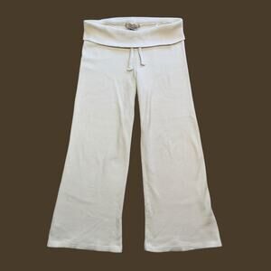 The Good Alma Foldover Organic Cotton Waffle Lounge Pant XX Large